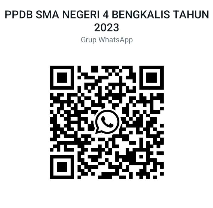 Scan Barcode untuk Bergabung ke Grup PPDB SMAN 4 Bengkalis